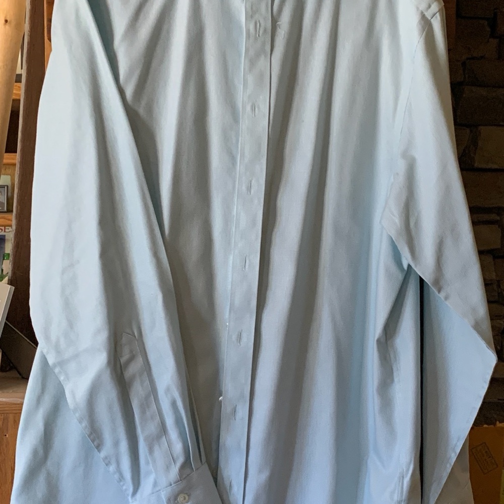 Light Aqua Men's Clifton Weave Shirt